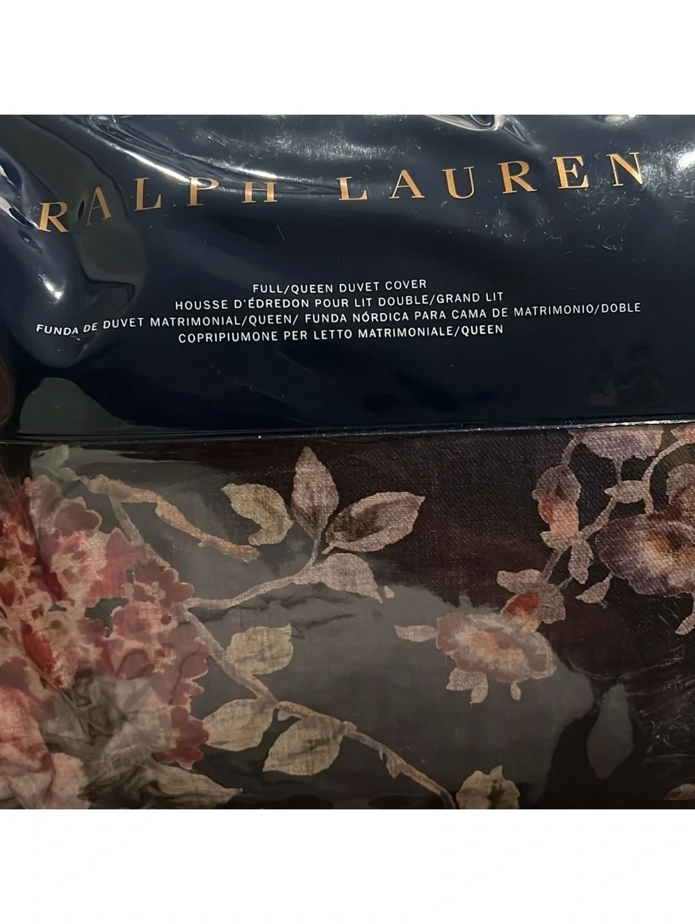 Ralph Lauren Elyse Duvet Cover Full/Queen in Eggplant, NWT $430